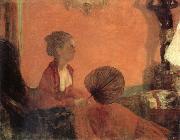 Edgar Degas Madame Camus en rouge china oil painting reproduction